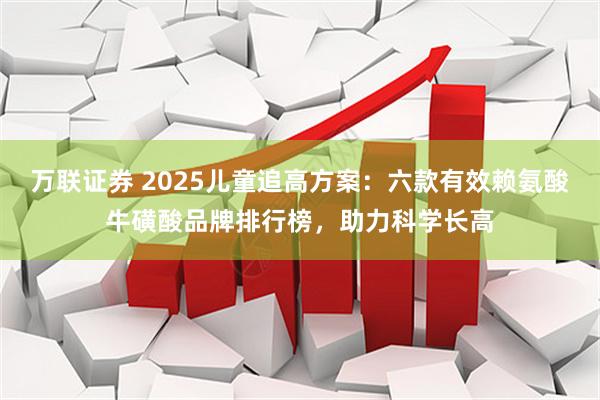 万联证券 2025儿童追高方案:六款有效赖氨酸牛磺酸品牌排行榜,助力科学长高